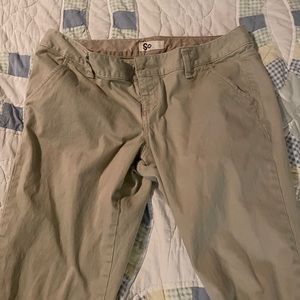 SO girls size 11 khaki dress pants